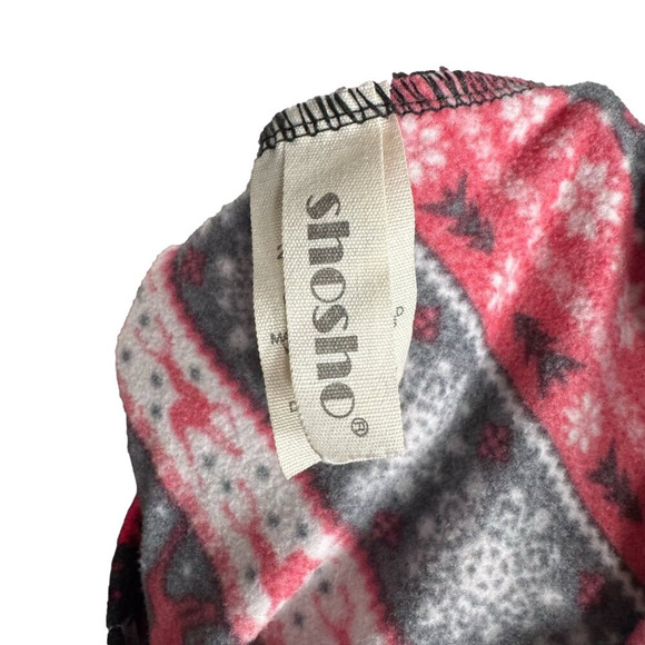 🔥Shosho Festive Reindeer Geometric Leggings - Picture 4 of 5